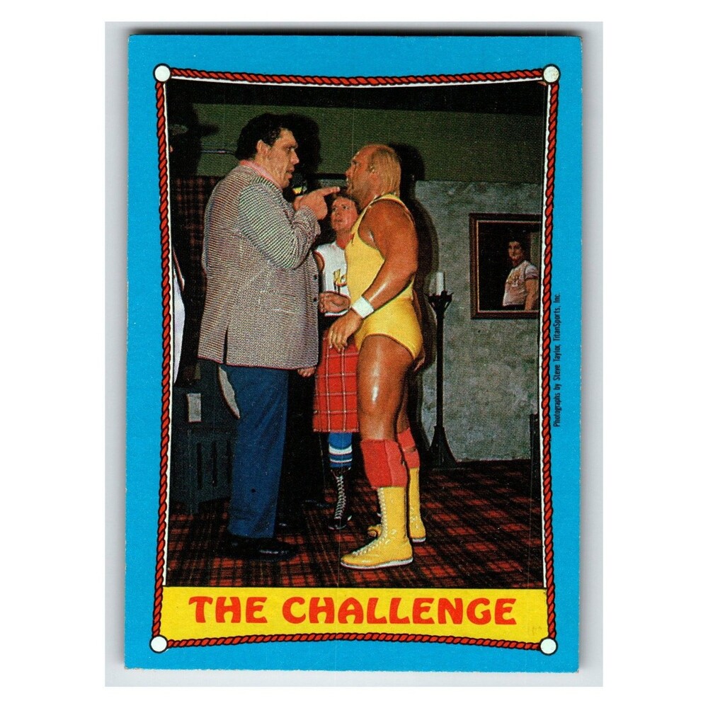 Andre the Giant Hulk Hogan 1987 Ringside Action WWF Topps #58
